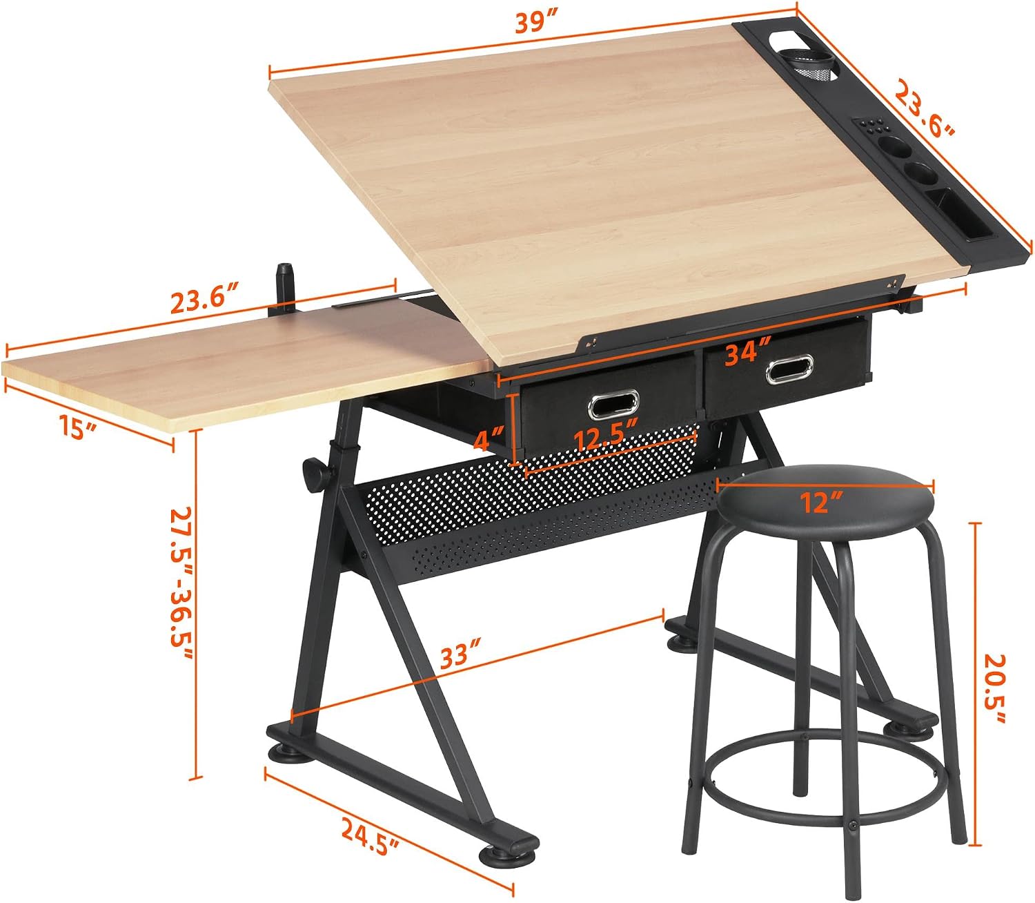 Регулируемый чертежный стол с  – обзор и цена Office Furniture Desk